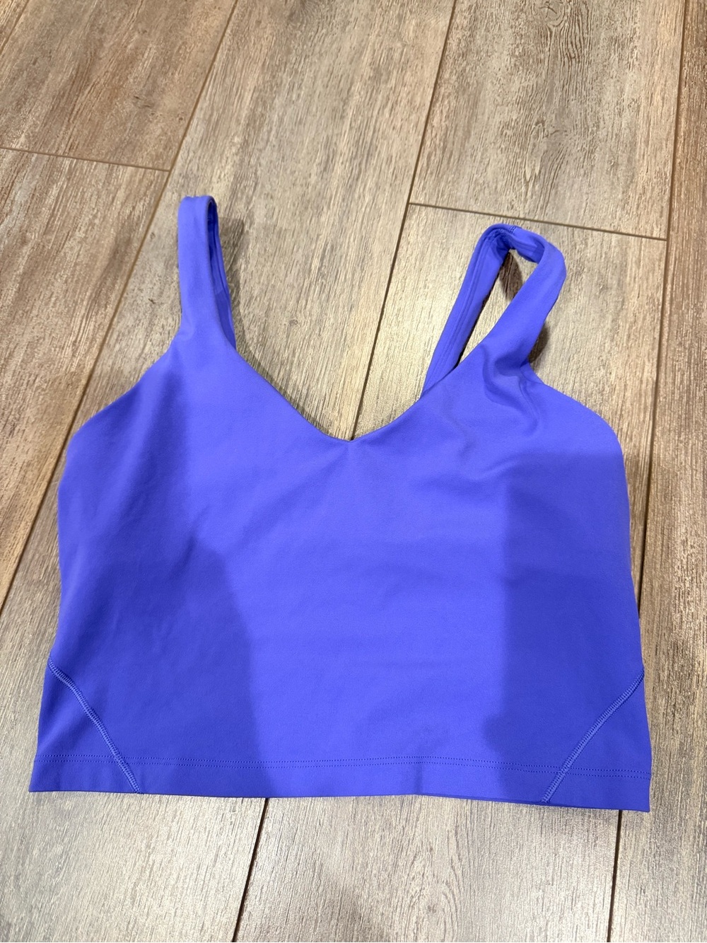 Lululemon Align Cropped Length Tank Top Size 6 Charged Indigo